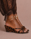 Sandália Wedge Leopard Glow