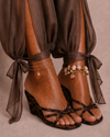 Sandalia Wedge Leopard Glow
