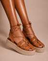 Évora Premium Platform Sandal Camel