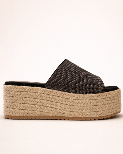 Crystal Platform Mule – Espadrille Base