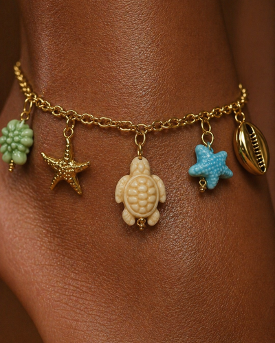 Anklet Maré Aço  - Pulseira de Pé