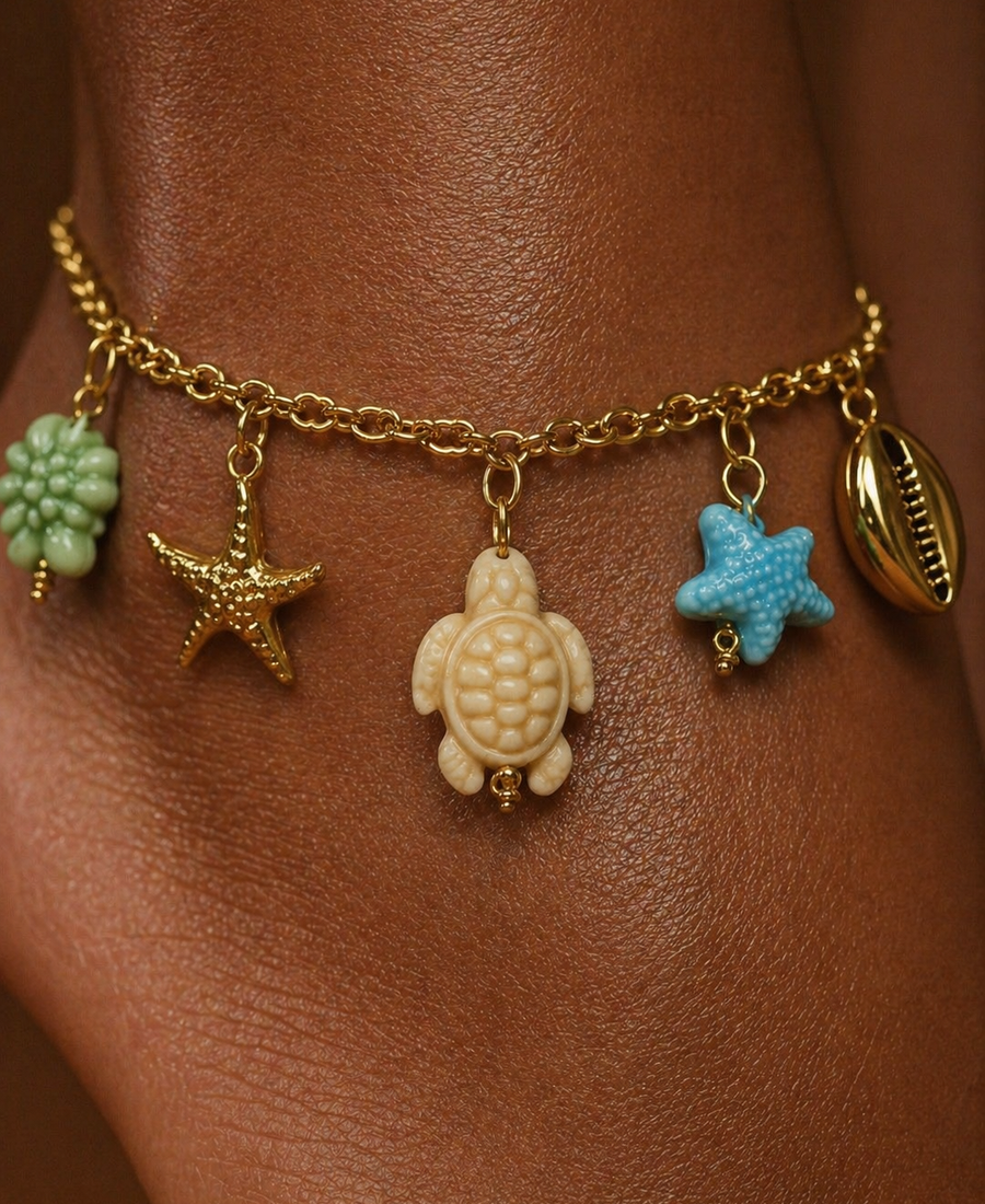 Anklet Maré Aço  - Pulseira de Pé