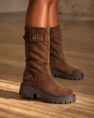 Stivali Castani Urban Buckle