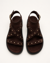 Savannah Brown Studs Sandal