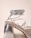 Sandalia Silver Wrap Glam
