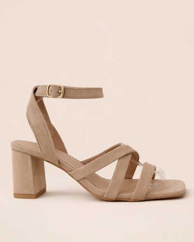 Sandália Suede Nude Essence