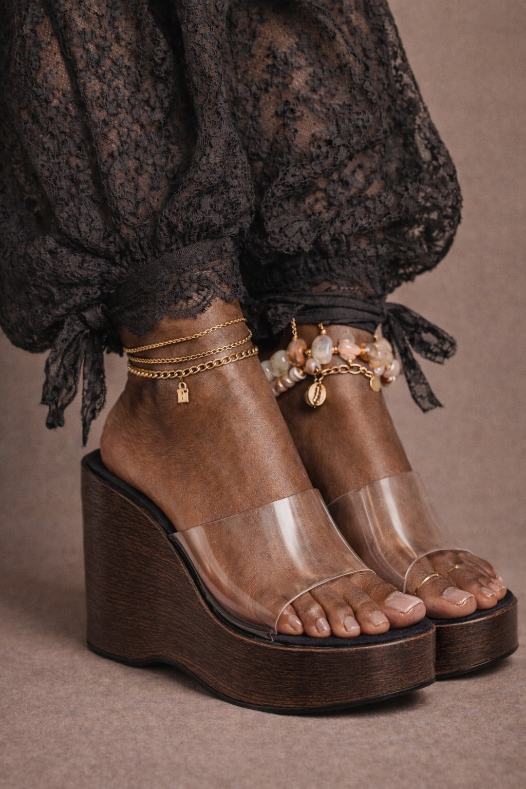 Clear Muse Wedge – Black