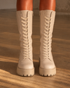 Bota Ivory Lace-Up