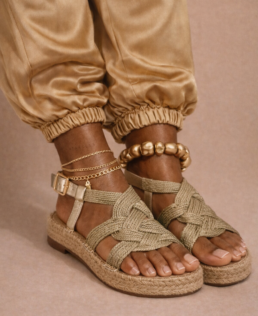 Sandália Braided Natural – Summer Essential