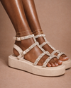 Sandalia Crystal Glow – Nude Luminoso