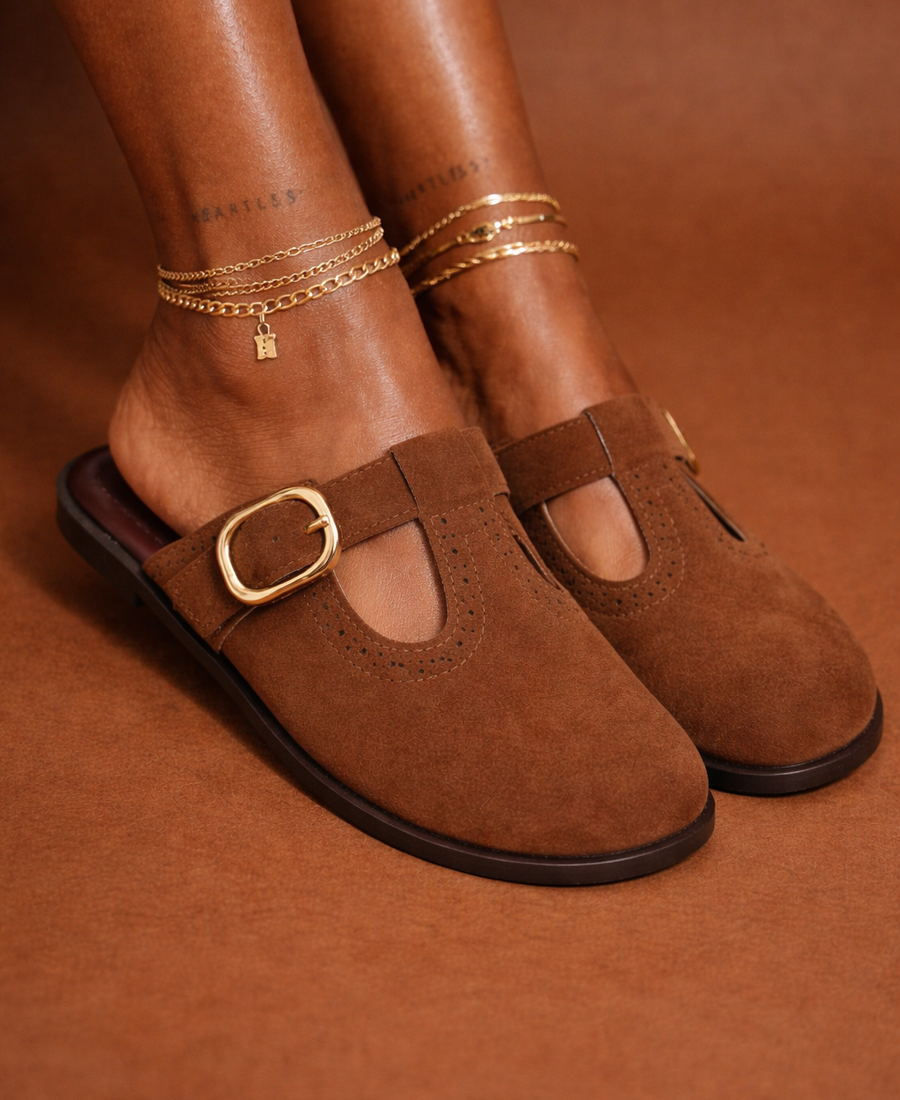 Mules Vintage Chic – Chocolate