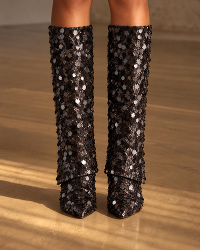 Bota Midnight Sequin