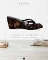 Sandalia Wedge Leopard Glow
