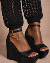 Amora Shoes — Sandália Ébano Sculpt