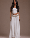Golden Paisley Linen Pants – Exclusive