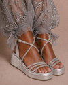 Noir Crystal Wedge
