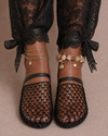 Mules planas de rejilla