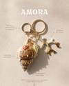 Amora Coral Keychain — Edição Natural