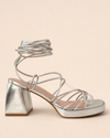Sandalia Silver Wrap Glam