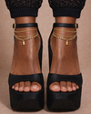 Amora Shoes — Sandália Ébano Sculpt