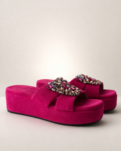 Sandalia Pink Glow – Statement Jewel