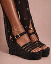 Sandália Black Wedge – Natural Bold