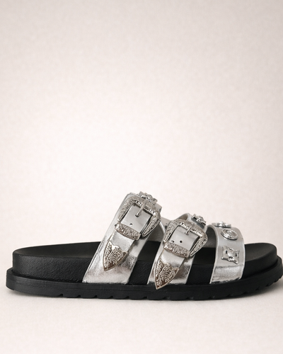 Sandália Western Silver – Statement Chic