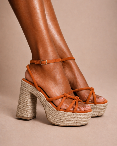 Sandália Plataforma Capri Terracota