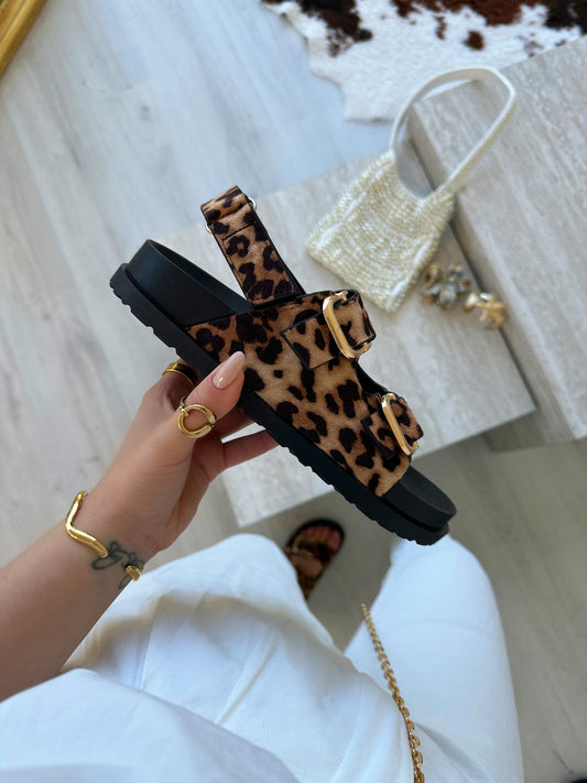 Sandália Jary Leopard