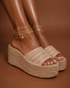 Natural Woven Espadrille Platform