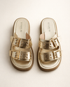 Golden Buckle Sandal