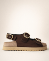 Chocolate Buckle Sandal