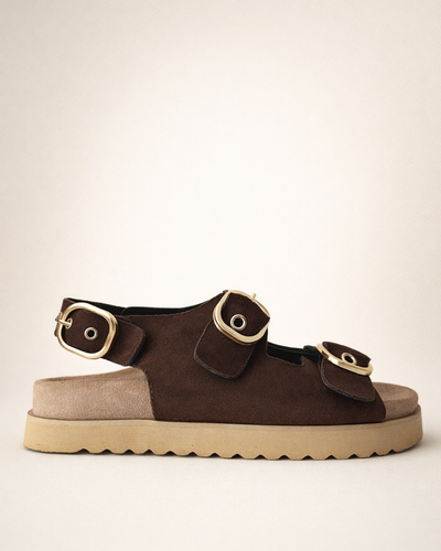 Sandalia Chocolate Buckle