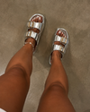 Sandália Plataforma Aura Silver