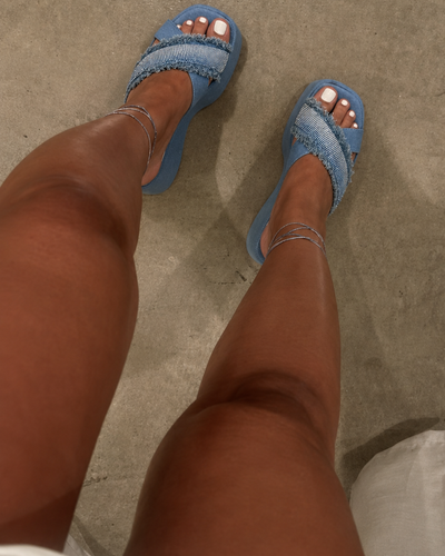 Sandali Denim Shine