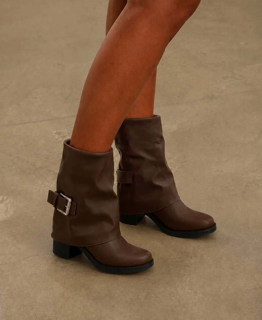 Stivale Siena con fibbia Brown