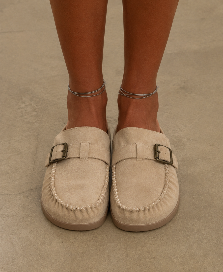 Mule Suede Cozy Beige