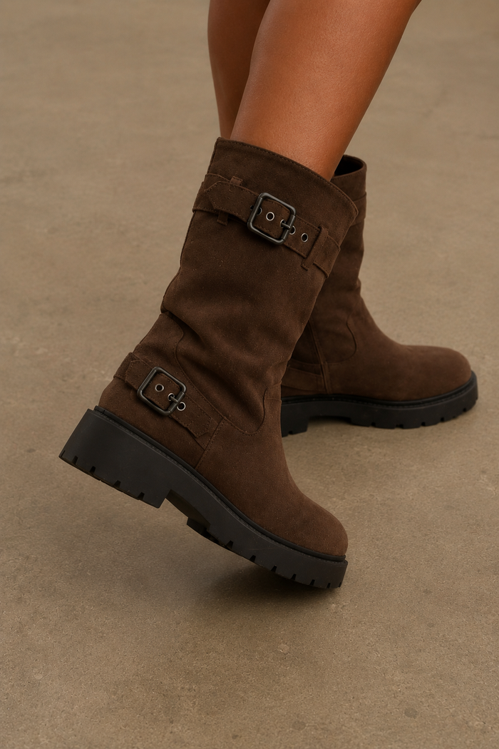 Botas Castanhas Urban Buckle
