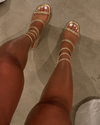 Sandália Dourada Celeste