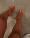 Sandália Brilho Orange