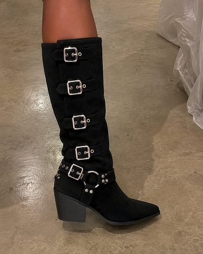 Bota Buckle Noir