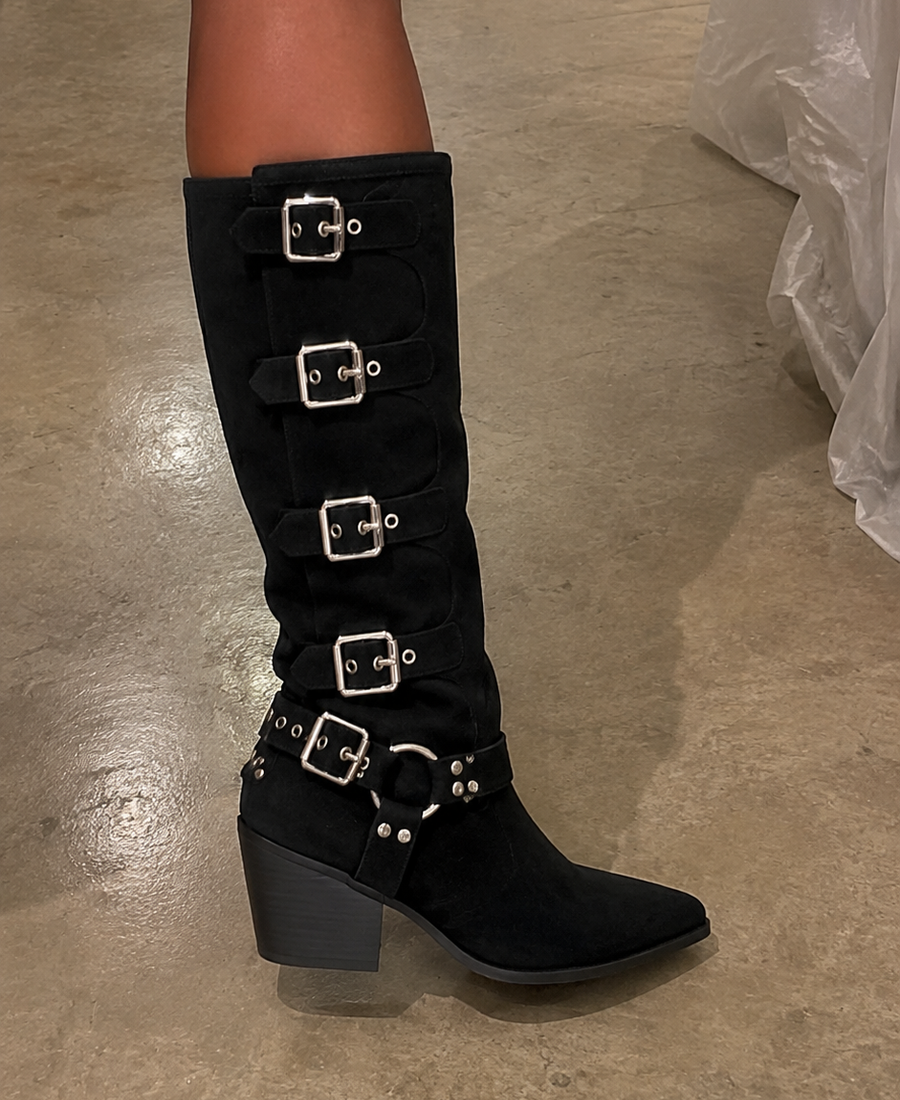 Bota Buckle Noir
