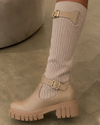 Bota Siena Knit Beige