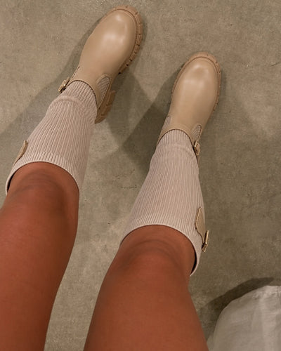 Bota Siena Knit Beige