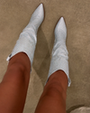Bota Western Crystal Silver