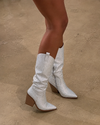 Bota Western Crystal Silver