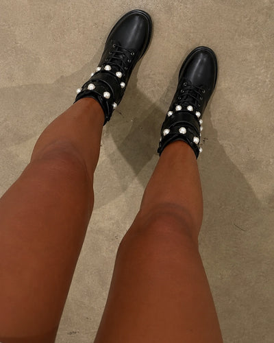 Bota Pearl Noir