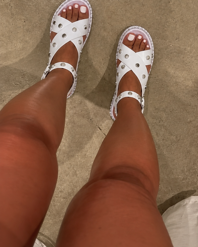 Sandálias Milano Studs White