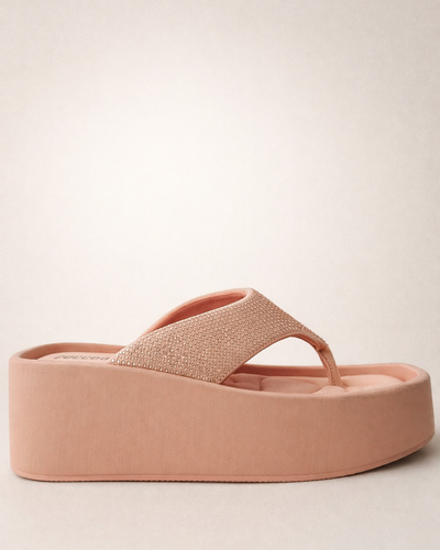Sandalia Blush Sparkle – Soft Glam
