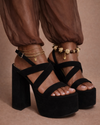 Platform Luxe Sandal — Black Obsession